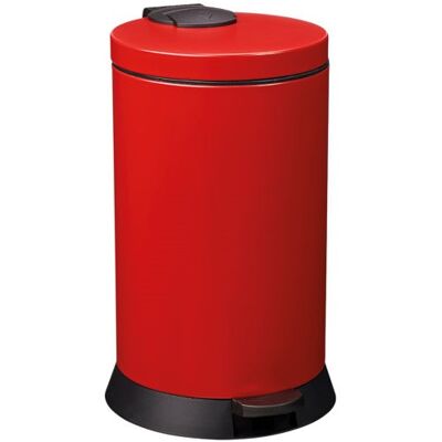 Rossignol 94118 - Cubo de basura de acero pintado en polvo rojo Rossignol 94118 - Cubo de basura de acero pintado en polvo rojo