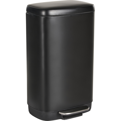 Beliani - Cubo De Basura Moderno Con Pedal Y Tapa Para Cocina Material Sintético De Hierro Con Recubrimiento De Polvo A Prueba De Huellas Dactilares Negro Ecocollect Beliani - Cubo De Basura Moderno Con Pedal Y Tapa Para Cocina Material Sintético De Hierro Con Recubrimiento De Polvo A Prueba De Huellas Dactilares Negro Ecocollect