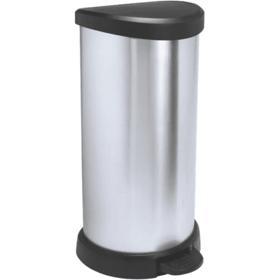 Curver - Cubo de Pedal 40L - Acero Inoxidable - Basura Curver - Cubo de Pedal 40L - Acero Inoxidable - Basura