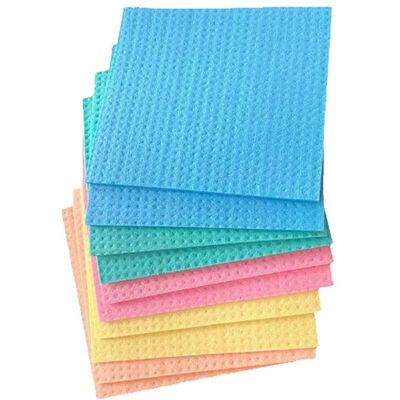 OEM Paños De Cocina Reutilizables, De Esponja De Celulosa, Absorbentes, Paquete De 10 Unidades, Colores Surtidos. OEM Paños De Cocina Reutilizables, De Esponja De Celulosa, Absorbentes, Paquete De 10 Unidades, Colores Surtidos.