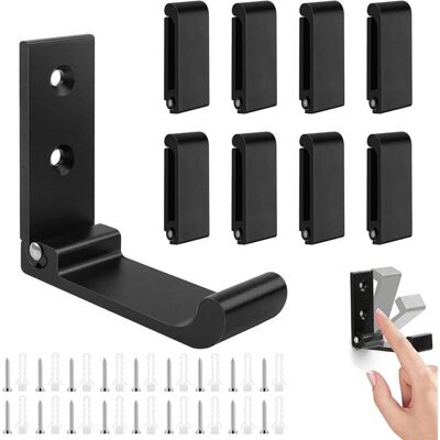 OEM Ganchos De Pared Plegables - Ganchos Plegables De Aluminio - Perchero De Pared Negro - 15 Kg - Juego De 9 - Apto Para Cocina Y Baño - Uso Interior Y Exterior OEM Ganchos De Pared Plegables - Ganchos Plegables De Aluminio - Perchero De Pared Negro - 15 Kg - Juego De 9 - Apto Para Cocina Y Baño - Uso Interior Y Exterior