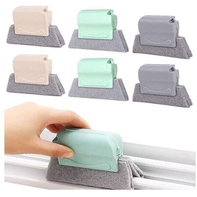 FOCTRO Cepillo De Limpieza Multifuncional (juego De 6 Piezas, Gris/verde/beige): Para Ventanas, Cocina Y Baño, Diseño Creativo Y Portátil FOCTRO Cepillo De Limpieza Multifuncional (juego De 6 Piezas, Gris/verde/beige): Para Ventanas, Cocina Y Baño, Diseño Creativo Y Portátil