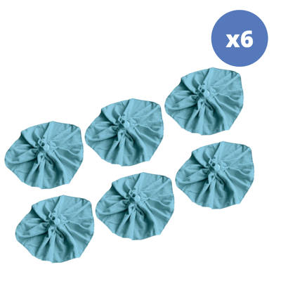 Set de 6 recambios de microfibra MSV - Azul - Juego de fregona Set de 6 recambios de microfibra MSV - Azul - Juego de fregona