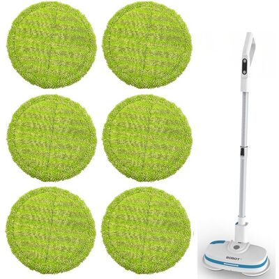 OEM Un Juego De 6 Accesorios Para La Escoba Eléctrica Bobot Narwal: Paños, Mangos De Escoba, Trapos De Limpieza Y Paños Redondos De 16 Cm. OEM Un Juego De 6 Accesorios Para La Escoba Eléctrica Bobot Narwal: Paños, Mangos De Escoba, Trapos De Limpieza Y Paños Redondos De 16 Cm.