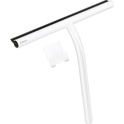 Raspador De Agua Para Limpieza De Cristales En Color Blanco Mate Con Gancho Adhesivo Deante Silia Adia31k Blanco Mate Raspador De Agua Para Limpieza De Cristales En Color Blanco Mate Con Gancho Adhesivo Deante Silia Adia31k Blanco Mate