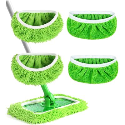 OEM Juego De 4 Almohadillas Reutilizables Para Mopa Swiffer, De Microfibra Lavable, Con Cabezales Para Uso En Seco Y Húmedo, Recargables Para Suelos Duros Y Parqué. OEM Juego De 4 Almohadillas Reutilizables Para Mopa Swiffer, De Microfibra Lavable, Con Cabezales Para Uso En Seco Y Húmedo, Recargables Para Suelos Duros Y Parqué.