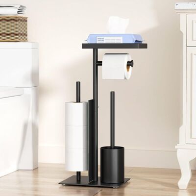 OEM Portarrollos De Papel Higiénico De Acero Inoxidable Con Soporte Para Escobilla Y Toallitas Húmedas, 3 Rollos, Independiente, Diseño Desmontable - Ulisem OEM Portarrollos De Papel Higiénico De Acero Inoxidable Con Soporte Para Escobilla Y Toallitas Húmedas, 3 Rollos, Independiente, Diseño Desmontable - Ulisem