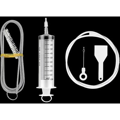 SIOKS Kit De Limpieza Para Refrigerador, Herramienta Para Vaciar Y Desatascar Con Manguera, Cuchara Y Tapón Para Descongelar (juego De 5 Piezas) SIOKS Kit De Limpieza Para Refrigerador, Herramienta Para Vaciar Y Desatascar Con Manguera, Cuchara Y Tapón Para Descongelar (juego De 5 Piezas)