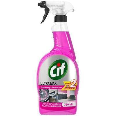 SHUMEE Desengrasante Universal Cif Ultra Max, Rosa, 750 Ml SHUMEE Desengrasante Universal Cif Ultra Max, Rosa, 750 Ml
