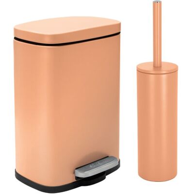 Spirella - AKIRA - Melocotón mate - 5L - Papelera Spirella - AKIRA - Melocotón mate - 5L - Papelera