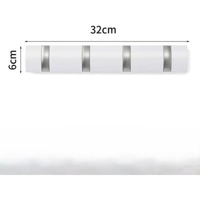 OEM Perchero De Pared,perchero Con Ganchos Extensibles,perchas De Aluminio Que Ahorran Espacio,barra Con Ganchos Para Entrada,blanco Plata,4 Ganchos OEM Perchero De Pared,perchero Con Ganchos Extensibles,perchas De Aluminio Que Ahorran Espacio,barra Con Ganchos Para Entrada,blanco Plata,4 Ganchos