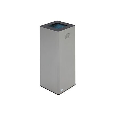 VAR Quadro Contenedor de reciclaje - Acero, 81L, Plateado / Antracita VAR Quadro Contenedor de reciclaje - Acero, 81L, Plateado / Antracita
