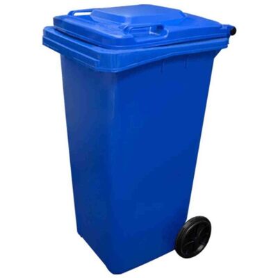 Jardin202 - Contenedor 240L - Azul - Ruedas - Trash bin Jardin202 - Contenedor 240L - Azul - Ruedas - Trash bin