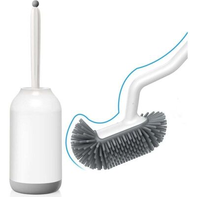 OEM Cepillo De Inodoro De Silicona Con Soporte: Cepillo De Inodoro Flexible Con Limpiador De Bordes - Soporte De Secado Rápido Para Accesorios De Baño - Cepillo De Inodoro Blanco Colgante Sin Necesidad De OEM Cepillo De Inodoro De Silicona Con Soporte: Cepillo De Inodoro Flexible Con Limpiador De Bordes - Soporte De Secado Rápido Para Accesorios De Baño - Cepillo De Inodoro Blanco Colgante Sin Necesidad De