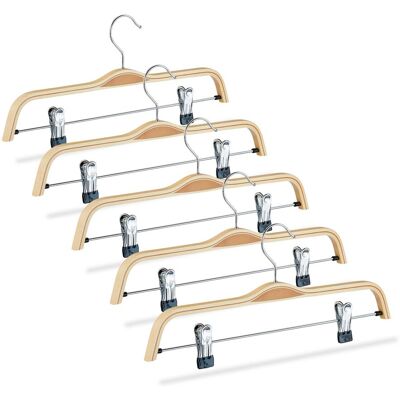 Pack De 50 Perchas Ropa Con Pinzas, Madera Y Metal, Beige, 17 X 37,5 X 2,5 Cm - Relaxdays Pack De 50 Perchas Ropa Con Pinzas, Madera Y Metal, Beige, 17 X 37,5 X 2,5 Cm - Relaxdays