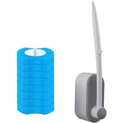 RAPANDA Cepillo De Inodoro De Pared, Cepillo De Inodoro De Plástico Con Soporte, Cepillo De Inodoro Desechable Reemplazable Para La Limpieza Del Baño. RAPANDA Cepillo De Inodoro De Pared, Cepillo De Inodoro De Plástico Con Soporte, Cepillo De Inodoro Desechable Reemplazable Para La Limpieza Del Baño.