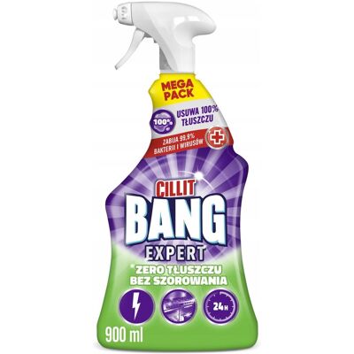 SHUMEE Spray Limpiador Cillit Bang Expert, Cero Grasa, Sin Frotar, 900 Ml. SHUMEE Spray Limpiador Cillit Bang Expert, Cero Grasa, Sin Frotar, 900 Ml.