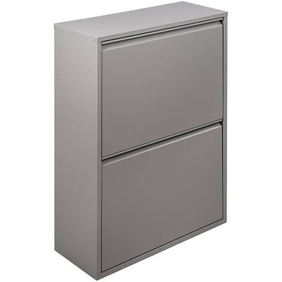 Dmora - Contenedor De Basura Achros, Cubo De La Basura, Papelera Para Recogida Selectiva De Residuos, Gabinete De Basura, 60x25 H93 Cm, Gris Dmora - Contenedor De Basura Achros, Cubo De La Basura, Papelera Para Recogida Selectiva De Residuos, Gabinete De Basura, 60x25 H93 Cm, Gris