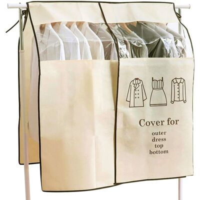 DPZO Funda Para Ropa, 90 X 110 Cm, Color Beige, A Prueba De Polvo, Protector Universal Para Percheros. DPZO Funda Para Ropa, 90 X 110 Cm, Color Beige, A Prueba De Polvo, Protector Universal Para Percheros.