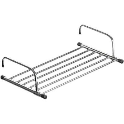 TONCHEAN Tendedero Plegable De Acero Inoxidable Para Balcón, Dormitorio Y Ventanas Exteriores (tamaño: 68–120 Cm) TONCHEAN Tendedero Plegable De Acero Inoxidable Para Balcón, Dormitorio Y Ventanas Exteriores (tamaño: 68–120 Cm)