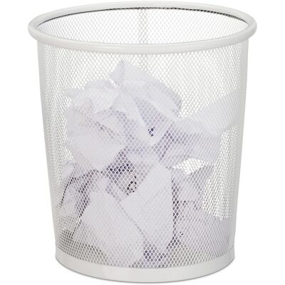 Relaxdays - Set4 - Blanco - 8 L - Wastebasket Relaxdays - Set4 - Blanco - 8 L - Wastebasket