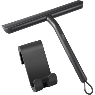 OEM Escobilla De Goma Para Ducha Para Una Limpieza Sin Marcas De Puertas De Cristal, Escobilla De Baño Con Soporte - 21 Cm, Color Negro, Escobilla De Silicona Para Ventanas De Coche, Espejos, Etc. OEM Escobilla De Goma Para Ducha Para Una Limpieza Sin Marcas De Puertas De Cristal, Escobilla De Baño Con Soporte - 21 Cm, Color Negro, Escobilla De Silicona Para Ventanas De Coche, Espejos, Etc.