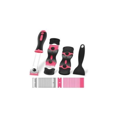 OEM Raspador De Ventanas Multiusos, Herramienta De Limpieza Con Cuchillas De Repuesto Para Pegatinas, Placas De Cocina Y Decapado De Pintura (rosa) - Crezuo OEM Raspador De Ventanas Multiusos, Herramienta De Limpieza Con Cuchillas De Repuesto Para Pegatinas, Placas De Cocina Y Decapado De Pintura (rosa) - Crezuo