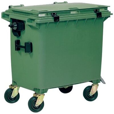 OPV Contenedor Basurero 660 L Con Tapa Verde OPV Contenedor Basurero 660 L Con Tapa Verde