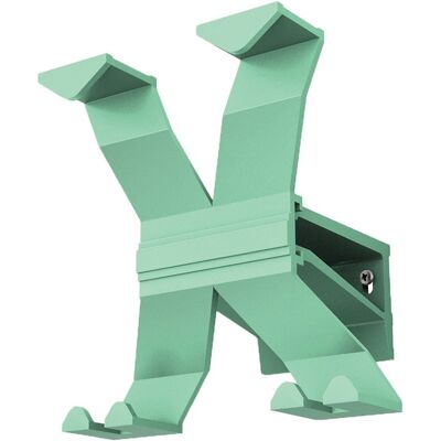 PROMAT Fp - Perchero De Pared De Aluminio 4 Ganchos Largo 170mm Verde PROMAT Fp - Perchero De Pared De Aluminio 4 Ganchos Largo 170mm Verde