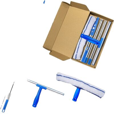 OEM Escobilla Limpiacristales, Mango De 135 Cm, Material De Goma Resistente, Juego De Raspadores De Vidrio OEM Escobilla Limpiacristales, Mango De 135 Cm, Material De Goma Resistente, Juego De Raspadores De Vidrio