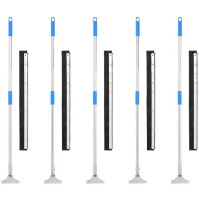 Vidaxl Escobillas De Suelo 5 Uds Acero Y Goma 75x122,5 Cm Vidaxl Escobillas De Suelo 5 Uds Acero Y Goma 75x122,5 Cm
