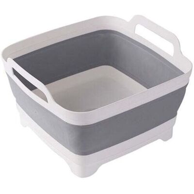 Fregadero Plegable De Gran Capacidad De 9 Litros Para Autocaravanas, Ideal Para Verduras, Frutas, Alimentos Y Ropa, Con Tapón De Desagüe Y Asas De Transporte - Kzq Fregadero Plegable De Gran Capacidad De 9 Litros Para Autocaravanas, Ideal Para Verduras, Frutas, Alimentos Y Ropa, Con Tapón De Desagüe Y Asas De Transporte - Kzq