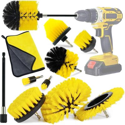 OEM Cepillo Para Taladro, Kit De Limpieza De 10 Piezas Para Taladro Eléctrico, Cepillo Para Destornillador Para Ruedas De Coche, Llantas, Cocina, Baño, Bañera, Azulejos, Suelos, Tela OEM Cepillo Para Taladro, Kit De Limpieza De 10 Piezas Para Taladro Eléctrico, Cepillo Para Destornillador Para Ruedas De Coche, Llantas, Cocina, Baño, Bañera, Azulejos, Suelos, Tela
