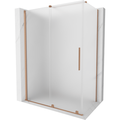 Mexen Velar Cabina De Ducha Corredera 150 X 80 Cm, Escarchado, Cobre Cepillado - 871-150-080-31-65 Mexen Velar Cabina De Ducha Corredera 150 X 80 Cm, Escarchado, Cobre Cepillado - 871-150-080-31-65