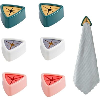 ECHOO Juego De 6 Soportes Para Toallas, Clips Para Toallas, Soportes Adhesivos Para Toallas, Soportes Para Toallas De Cocina, 3 Colores, Autoadhesivos, No Requieren Perforación, Fáciles De Usar, Para Baño, ECHOO Juego De 6 Soportes Para Toallas, Clips Para Toallas, Soportes Adhesivos Para Toallas, Soportes Para Toallas De Cocina, 3 Colores, Autoadhesivos, No Requieren Perforación, Fáciles De Usar, Para Baño,