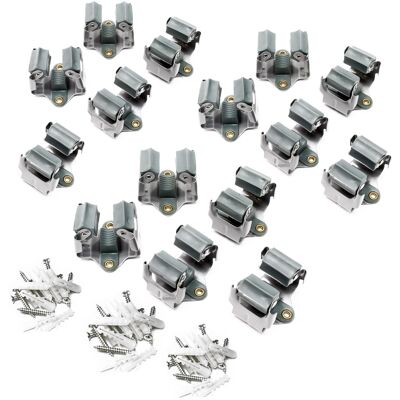 WILTEC Soportes Cuelga Escobas 15x Colgadores Escoba Fregona Portaescobas De Pared Orden Hogar Accesorios WILTEC Soportes Cuelga Escobas 15x Colgadores Escoba Fregona Portaescobas De Pared Orden Hogar Accesorios