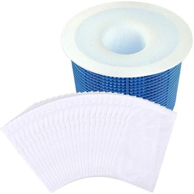 OEM Skimmers Reutilizables Para Piscinas: Paquete De 20 Skimmers De Nailon Flexibles Y Lavables, Compatibles Con Todas Las Cestas De Skimmer. OEM Skimmers Reutilizables Para Piscinas: Paquete De 20 Skimmers De Nailon Flexibles Y Lavables, Compatibles Con Todas Las Cestas De Skimmer.
