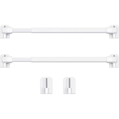DPZO Barra De Cortina De Plástico Ajustable, Barra De Cortina Extensible Para Ventanas, Barras De Armario, Barra De Tensión, Ganchos Adhesivos Para Barra De Cortina, 40-60 Cm (blanco, 2 Unidades) DPZO Barra De Cortina De Plástico Ajustable, Barra De Cortina Extensible Para Ventanas, Barras De Armario, Barra De Tensión, Ganchos Adhesivos Para Barra De Cortina, 40-60 Cm (blanco, 2 Unidades)