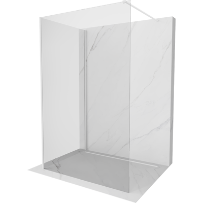 Mexen Kioto Panel De Ducha Walk-in 110 X 85 Cm, Transparente, Blanco - 800-110-212-20-00-085 Mexen Kioto Panel De Ducha Walk-in 110 X 85 Cm, Transparente, Blanco - 800-110-212-20-00-085