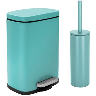 Spirella - Papelera con pedal y escobilla 5L - Waste Bin Spirella - Papelera con pedal y escobilla 5L - Waste Bin