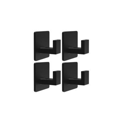 OEM Juego De 2 Ganchos De Pared Autoadhesivos De Acero Inoxidable Para Paños De Cocina, Percheros, Ganchos Cuadrados Para Toallas, Perchero De Baño (negro Mate) - Crezuo OEM Juego De 2 Ganchos De Pared Autoadhesivos De Acero Inoxidable Para Paños De Cocina, Percheros, Ganchos Cuadrados Para Toallas, Perchero De Baño (negro Mate) - Crezuo
