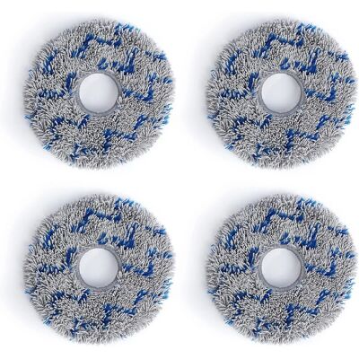 Ahlsen - 4x Mopas Lavables A Rayas Grises, Adecuadas Para Paños T10/x1 Ahlsen - 4x Mopas Lavables A Rayas Grises, Adecuadas Para Paños T10/x1