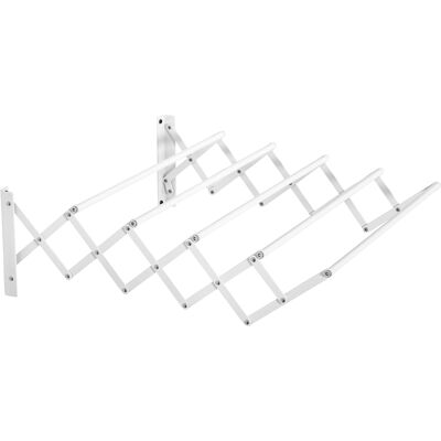 JHY DESIGN Tendedero De Ropa Extensible De Pared, Color Blanco, 63,5 X 60 X 20 Cm. JHY DESIGN Tendedero De Ropa Extensible De Pared, Color Blanco, 63,5 X 60 X 20 Cm.