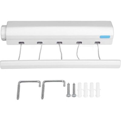 OEM Tendedero Telescópico - Tendedero Retráctil De 5 Cables Para Uso Interior/exterior, Ahorra Espacio - Entrega Rápida -crezuo OEM Tendedero Telescópico - Tendedero Retráctil De 5 Cables Para Uso Interior/exterior, Ahorra Espacio - Entrega Rápida -crezuo
