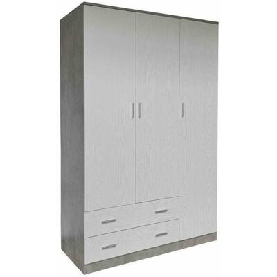 CAPALDO Armadio Space 3a+2c Cemento/bianco F. 120x52x190cm CAPALDO Armadio Space 3a+2c Cemento/bianco F. 120x52x190cm