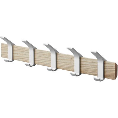 Yamazaki Perchero De Pared 5 Ganchos Fresno Beige Yamazaki Perchero De Pared 5 Ganchos Fresno Beige
