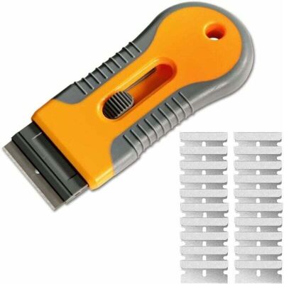 DPZO Raspador Para Vitrocerámica Y Placas De Cocina: Herramienta De Limpieza Con 20 Piezas De Repuesto Para Eliminar Etiquetas De Sellado, Pegatinas Y Adhesivos Del Horno. DPZO Raspador Para Vitrocerámica Y Placas De Cocina: Herramienta De Limpieza Con 20 Piezas De Repuesto Para Eliminar Etiquetas De Sellado, Pegatinas Y Adhesivos Del Horno.