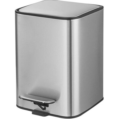 OEM Cubo De Basura Con Pedal De Acero Inoxidable De 5 Litros (materiales Sba + Pp), Dimensiones 19,2 Cm X 24 Cm X 27,9 Cm, Ideal Para Cocina Y Baño -crezuo OEM Cubo De Basura Con Pedal De Acero Inoxidable De 5 Litros (materiales Sba + Pp), Dimensiones 19,2 Cm X 24 Cm X 27,9 Cm, Ideal Para Cocina Y Baño -crezuo