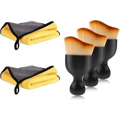 OEM Kit De Limpieza Para Coches: Paños De Microfibra + Cepillos, 5 Piezas OEM Kit De Limpieza Para Coches: Paños De Microfibra + Cepillos, 5 Piezas