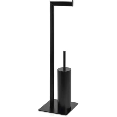 Ba18073 Soporte Papel Escobillero Metal Negro - Ref: Ba18073 - Andrea House Ba18073 Soporte Papel Escobillero Metal Negro - Ref: Ba18073 - Andrea House